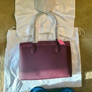 kate spade Cherrywood Flash Glitter Tote Bag - New With Tags